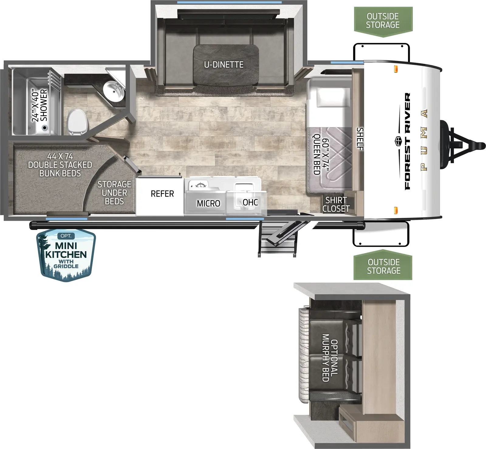 Puma Camping Edition 18BHCE Floorplan